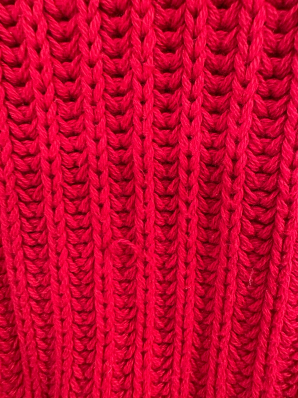 J.Crew Knit Heritage Cotton Fisherman Crewneck Sweater in Racing Red Sz Medium - Picture 15 of 16